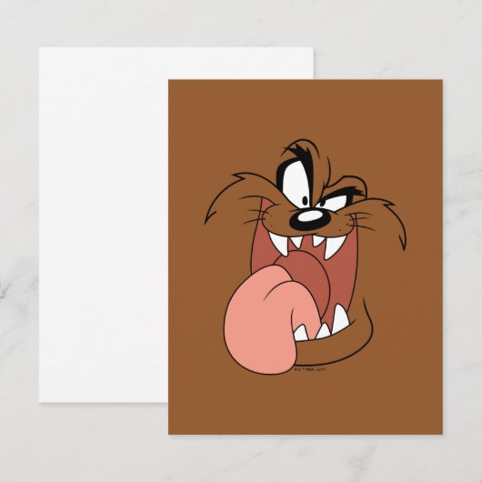 TAZ™ Crazy Smile Notitiekaartje (Voorkant / Achterkant)