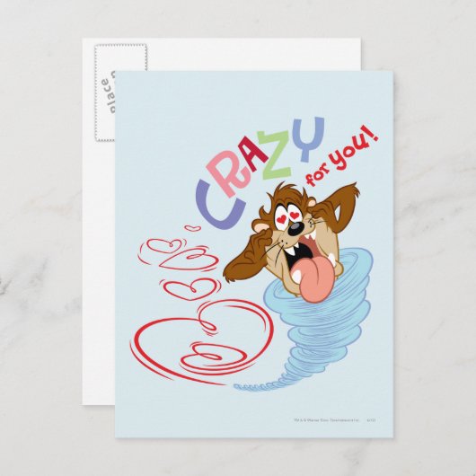 TAZ™ Crazy voor u! Briefkaart (Voorkant / Achterkant)