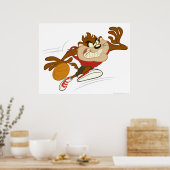 TAZ™ de Dribbling Cyclone Poster (Keuken)