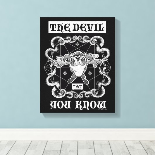 TAZ™ De duivel die je kent Canvas Afdruk (Insitu (Houten vloer))