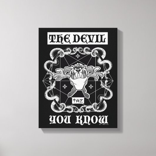 TAZ™ De duivel die je kent Canvas Afdruk (Voorkant)