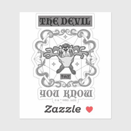 TAZ™ De duivel die je kent Sticker (Vel)