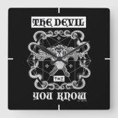 TAZ™ De duivel die je kent Vierkante Klok (Voorkant)