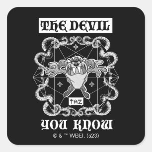 TAZ™ De duivel die je kent Vierkante Sticker