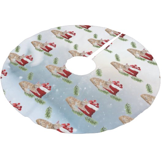 Taz - De slaperige kerstboomrok van de kat Kerstboom Rok (Gekanteld)