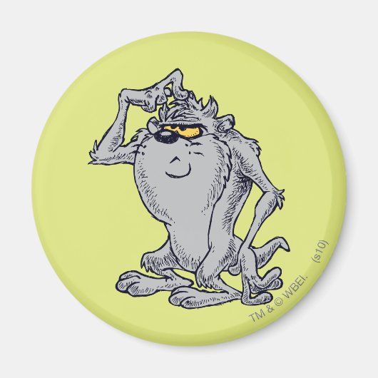 TAZ™ denkend artistiek ontwerp Magneet (Voorkant)