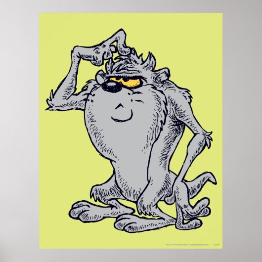 TAZ™ denkend artistiek ontwerp Poster (Voorkant)