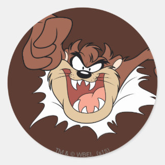 TAZ™ door de pagina heen brekend Ronde Sticker