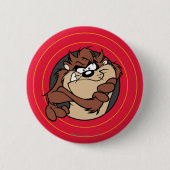 TAZ™ Door LOONEY TUNES™ Cirkels Ronde Button 5,7 Cm (Voorkant)