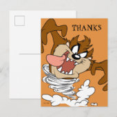 TAZ™ Draaiende Tornado Briefkaart (Voorkant / Achterkant)
