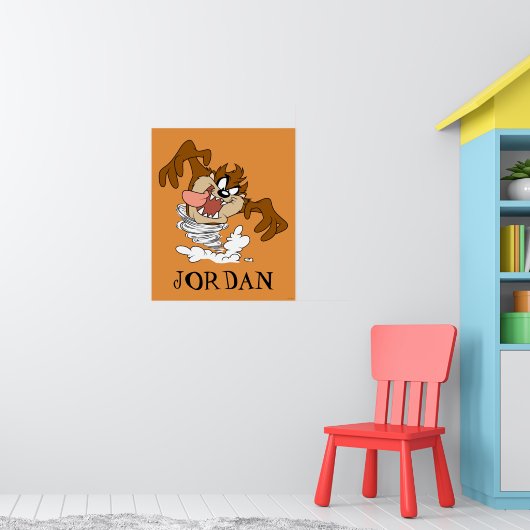 TAZ™ Draaiende Tornado Poster (Kinderkamer 1)