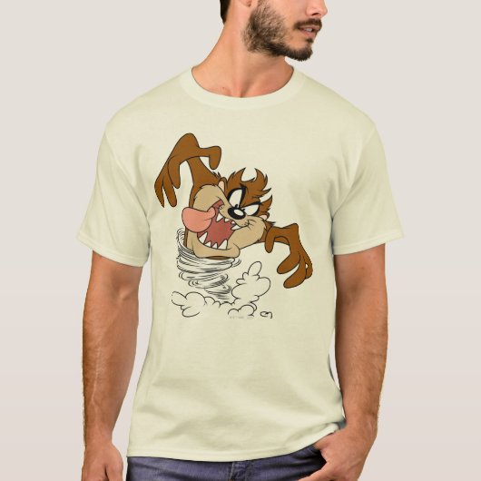 TAZ™ Draaiende Tornado T-shirt (Voorkant)