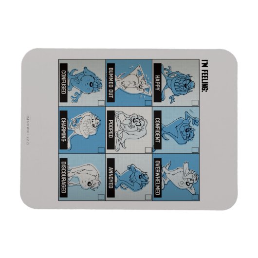 TAZ™ Emotie Checkbox Magneet (Horizontaal)