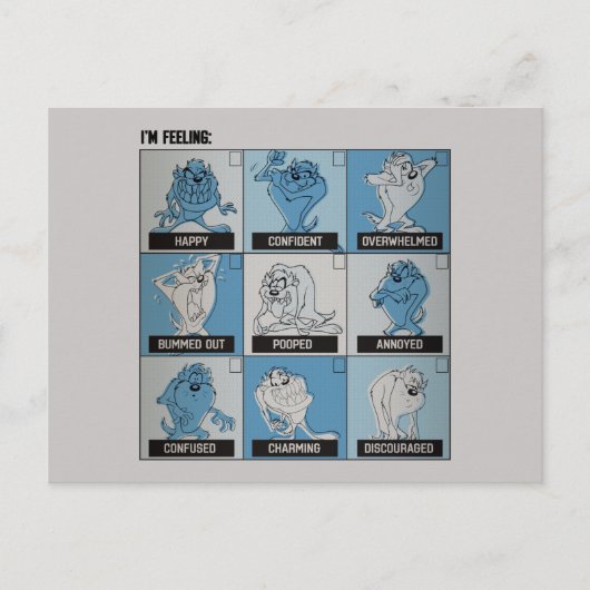 TAZ™ Emotion Checkbox Briefkaart (Voorkant)