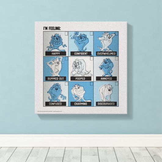 TAZ™ Emotion Checkbox Canvas Afdruk (Insitu (Houten vloer))