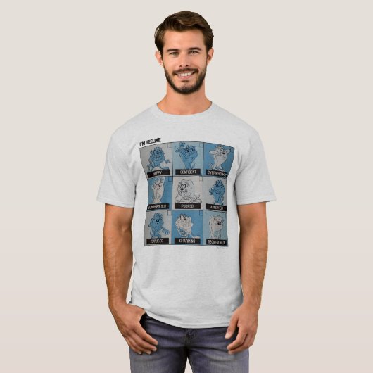 TAZ™ Emotion Checkbox T-shirt (Voorkant volledig)