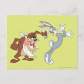 TAZ™ en BUGS BUNNY™ Briefkaart (Voorkant)