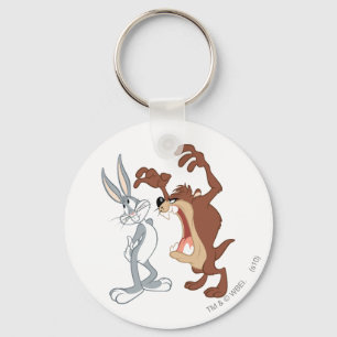 TAZ™ en BUGS BUNNY™ Niet eens met de knipperende o Sleutelhanger