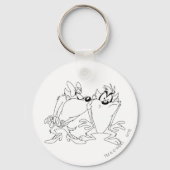 TAZ™ en Girl Sleutelhanger (Voorkant)