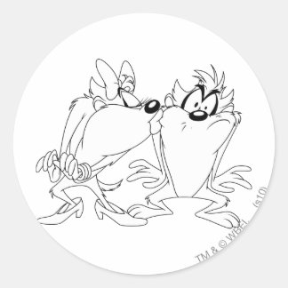 TAZ™ en She-Devil Ronde Sticker