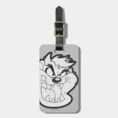 TAZ™ Evil Grin Badge Bagagelabel (Voorkant verticaal)
