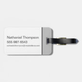 TAZ™ Evil Grin Badge Bagagelabel (Achterkant horizontaal)