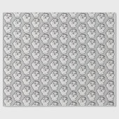 TAZ™ Evil Grin Badge Cadeaupapier (Vlak)