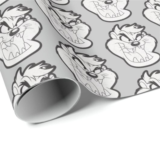 TAZ™ Evil Grin Badge Cadeaupapier (Rol Hoek)