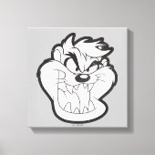 TAZ™ Evil Grin Badge Canvas Afdruk (Voorkant)