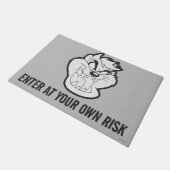 TAZ™ Evil Grin Badge Deurmat (Schuin)