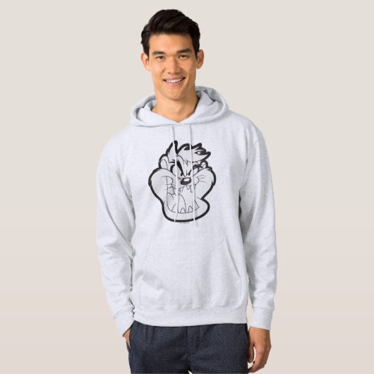 TAZ™ Evil Grin Badge Hoodie (Voorkant volledig)