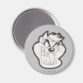 TAZ™ Evil Grin Badge Magneet (Voorkant / Achterkant)