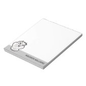 TAZ™ Evil Grin Badge Notitieblok (Linkerzijde)