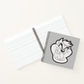 TAZ™ Evil Grin Badge Notitieboek (Binnen)