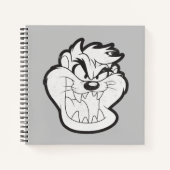 TAZ™ Evil Grin Badge Notitieboek (Voorkant)