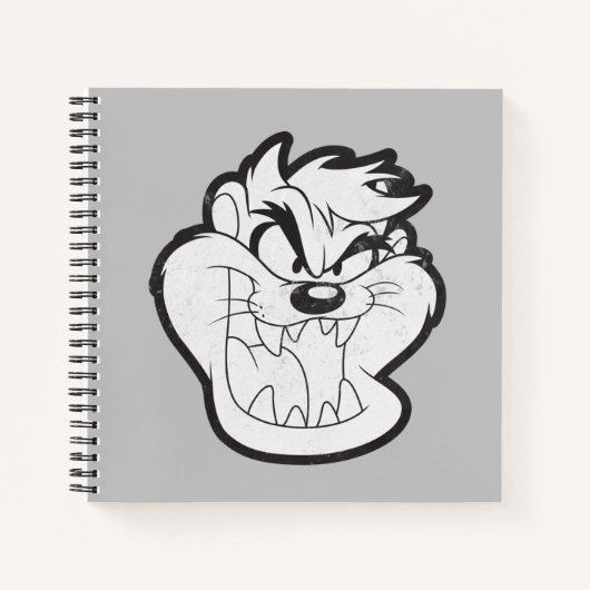 TAZ™ Evil Grin Badge Notitieboek (Voorkant)