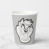 TAZ™ Evil Grin Badge Papieren Bekers (Achterkant)