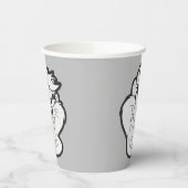 TAZ™ Evil Grin Badge Papieren Bekers (Links)