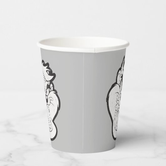 TAZ™ Evil Grin Badge Papieren Bekers (Rechts)