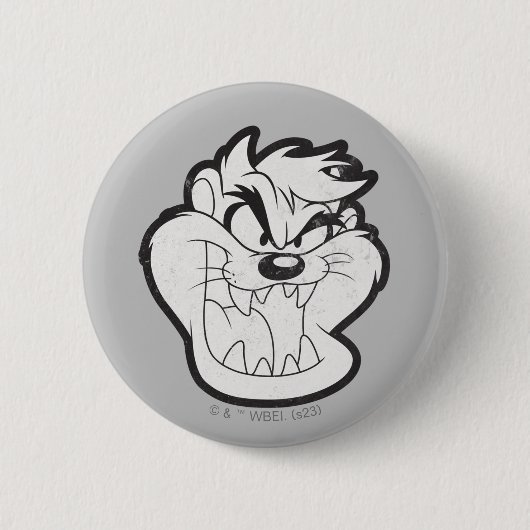 TAZ™ Evil Grin Badge Ronde Button 5,7 Cm (Voorkant)