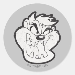 TAZ™ Evil Grin Badge Ronde Sticker