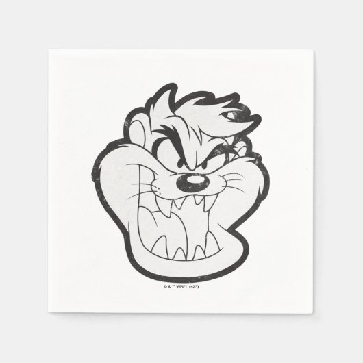 TAZ™ Evil Grin Badge Servet (Voorkant)