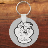 TAZ™ Evil Grin Badge Sleutelhanger (Voorkant)