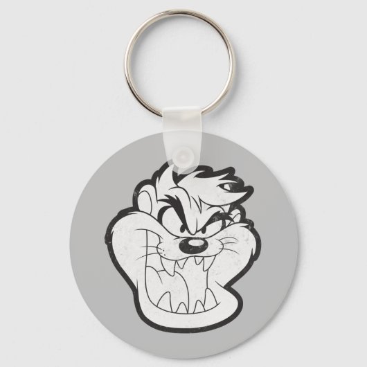 TAZ™ Evil Grin Badge Sleutelhanger (Achterkant)