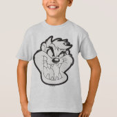 TAZ™ Evil Grin Badge T-shirt (Voorkant)