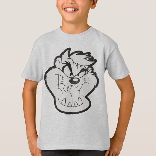 TAZ™ Evil Grin Badge T-shirt (Voorkant)