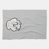 TAZ™ Evil Grin Badge Theedoek (Horizontaal)