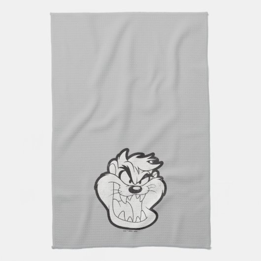 TAZ™ Evil Grin Badge Theedoek (Verticaal)