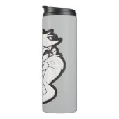 TAZ™ Evil Grin Badge Thermosbeker (Geroteerd rechts)