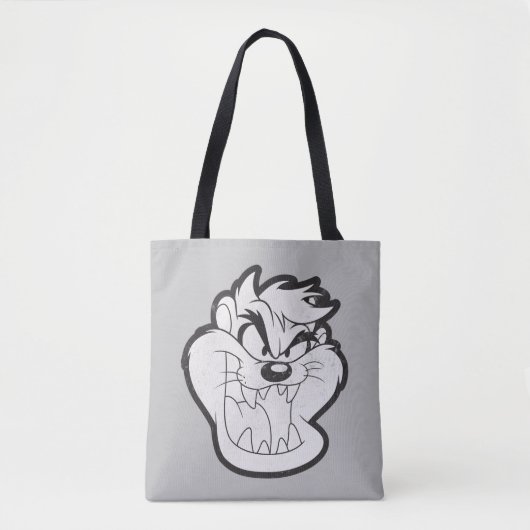 TAZ™ Evil Grin Badge Tote Bag (Voorkant)